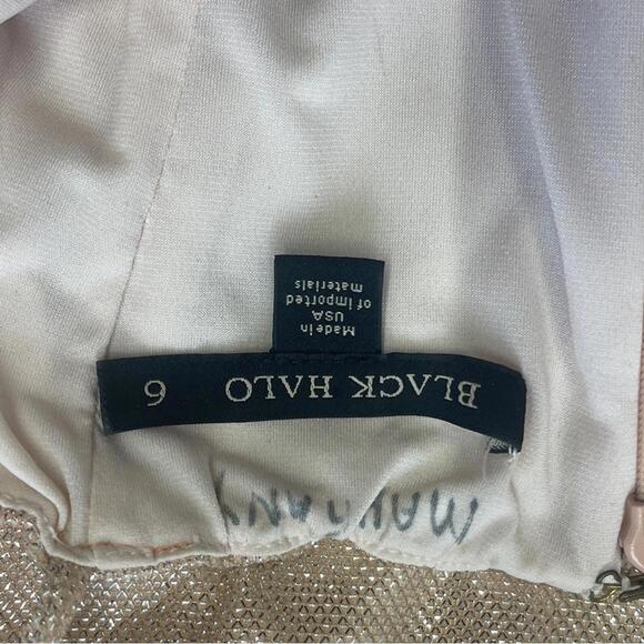 Black Halo Bowary Sheath Dress size 6 - mint condition! - Picture 2 of 7